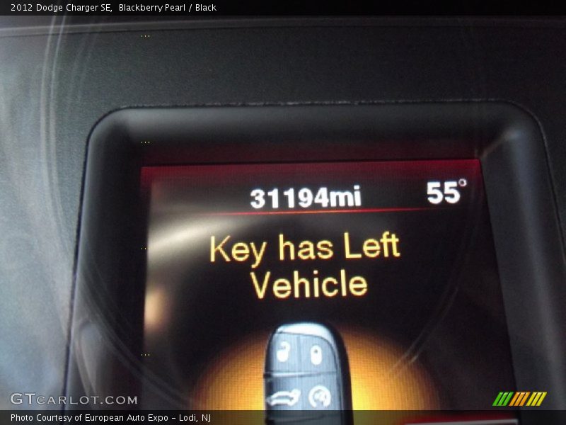 Blackberry Pearl / Black 2012 Dodge Charger SE