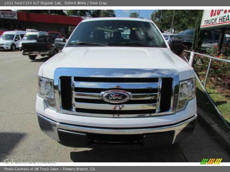 Oxford White / Steel Gray 2012 Ford F150 XLT Regular Cab