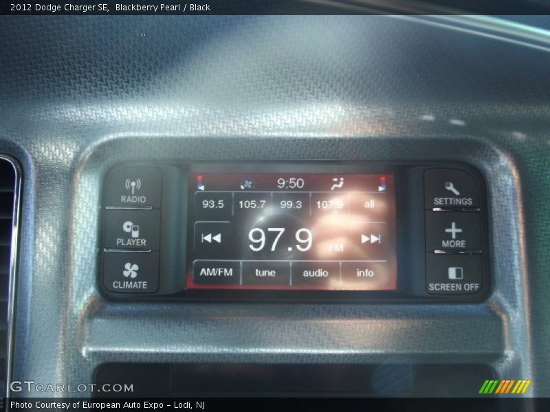 Blackberry Pearl / Black 2012 Dodge Charger SE