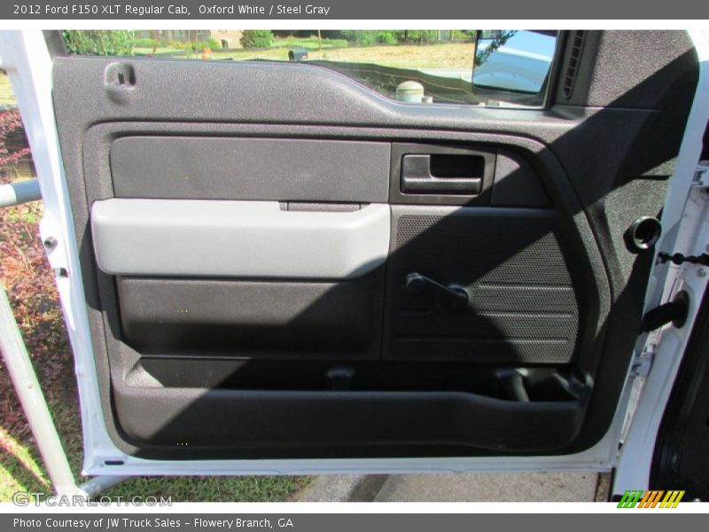 Oxford White / Steel Gray 2012 Ford F150 XLT Regular Cab