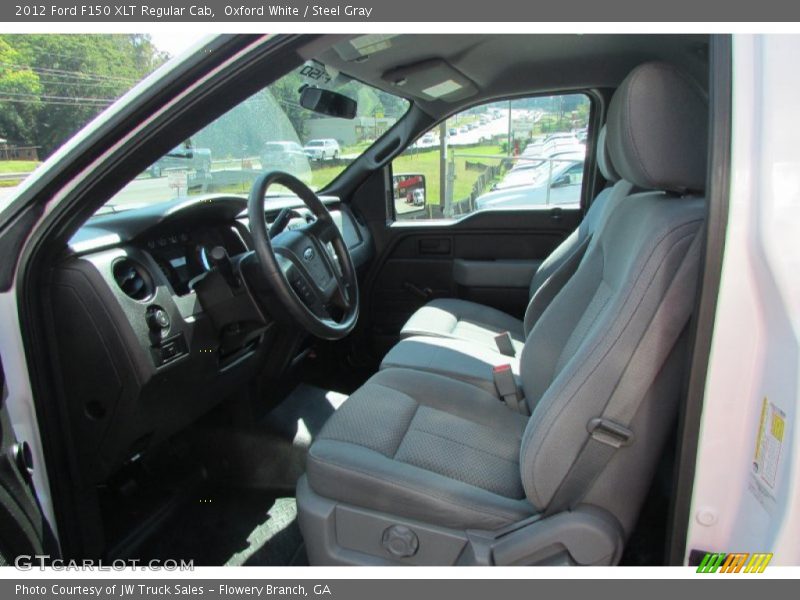 Oxford White / Steel Gray 2012 Ford F150 XLT Regular Cab