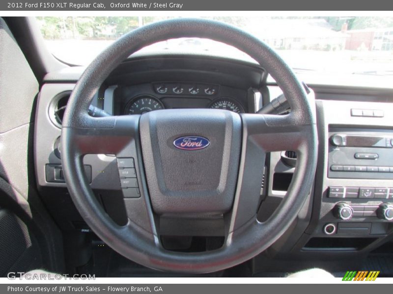 Oxford White / Steel Gray 2012 Ford F150 XLT Regular Cab