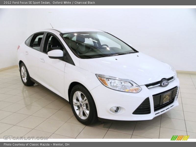 Oxford White / Charcoal Black 2012 Ford Focus SE Sport Sedan