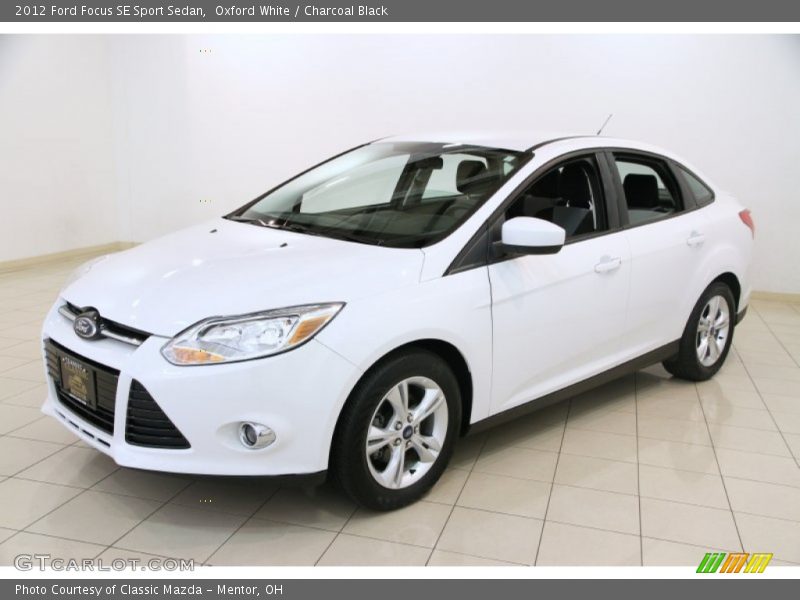 Oxford White / Charcoal Black 2012 Ford Focus SE Sport Sedan