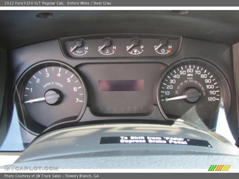 Oxford White / Steel Gray 2012 Ford F150 XLT Regular Cab