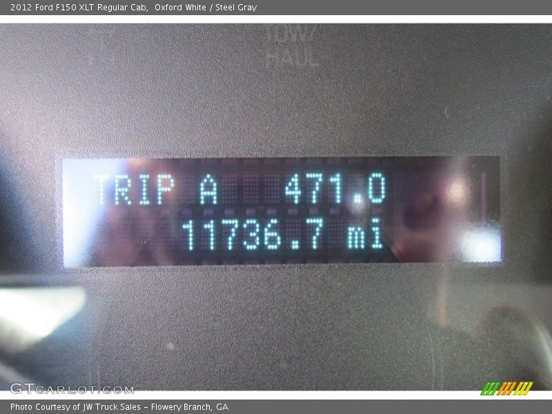 Oxford White / Steel Gray 2012 Ford F150 XLT Regular Cab