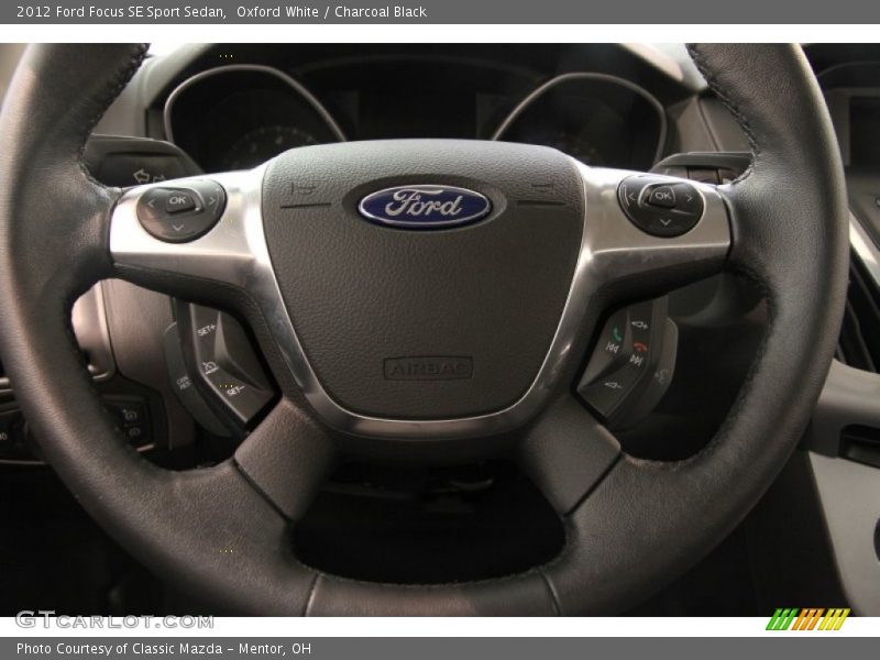 Oxford White / Charcoal Black 2012 Ford Focus SE Sport Sedan