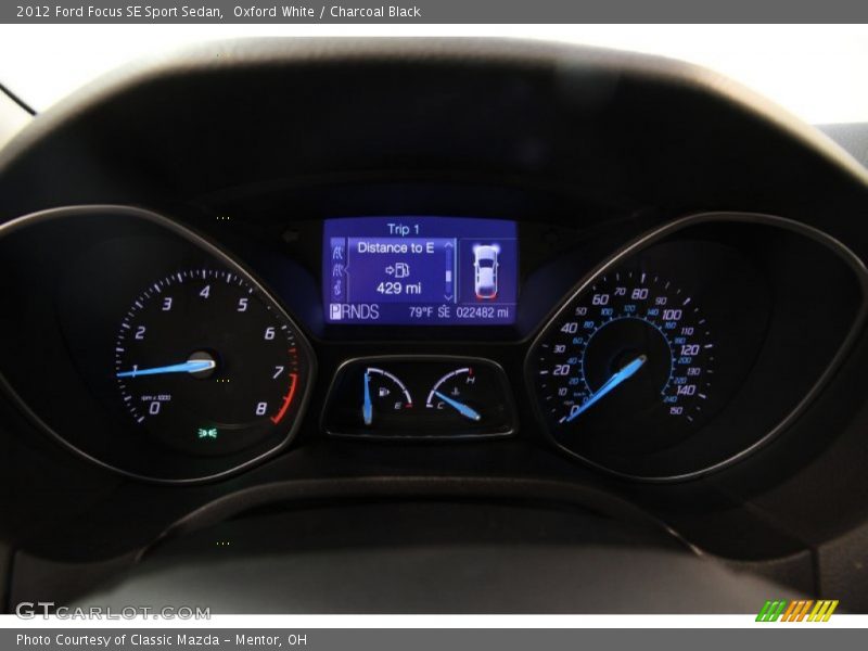 Oxford White / Charcoal Black 2012 Ford Focus SE Sport Sedan