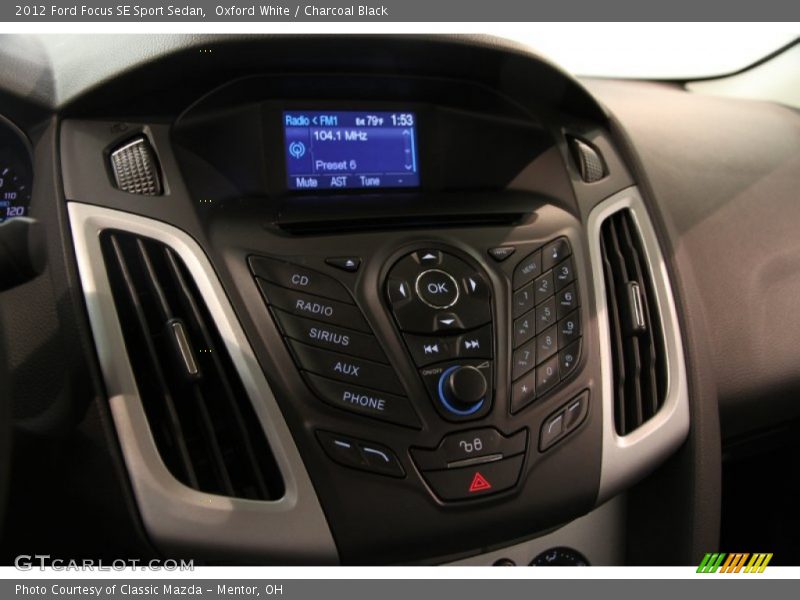 Oxford White / Charcoal Black 2012 Ford Focus SE Sport Sedan