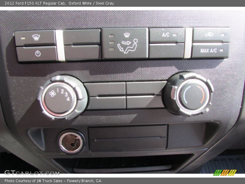 Oxford White / Steel Gray 2012 Ford F150 XLT Regular Cab