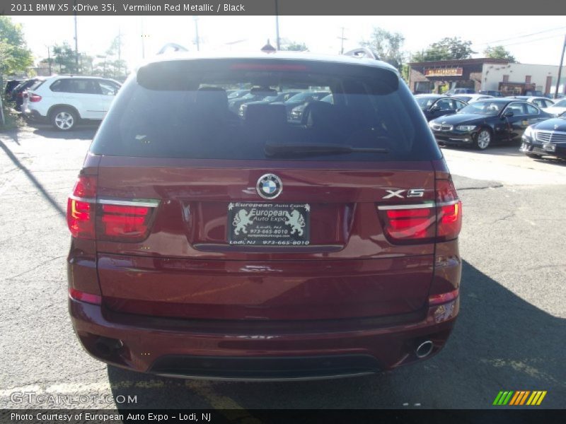 Vermilion Red Metallic / Black 2011 BMW X5 xDrive 35i