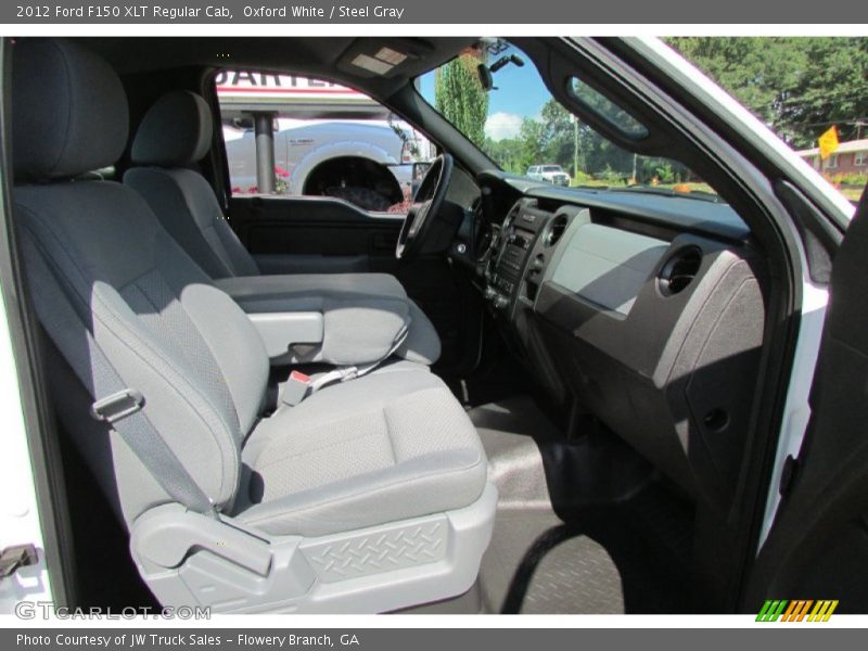 Oxford White / Steel Gray 2012 Ford F150 XLT Regular Cab