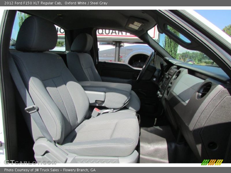 Oxford White / Steel Gray 2012 Ford F150 XLT Regular Cab