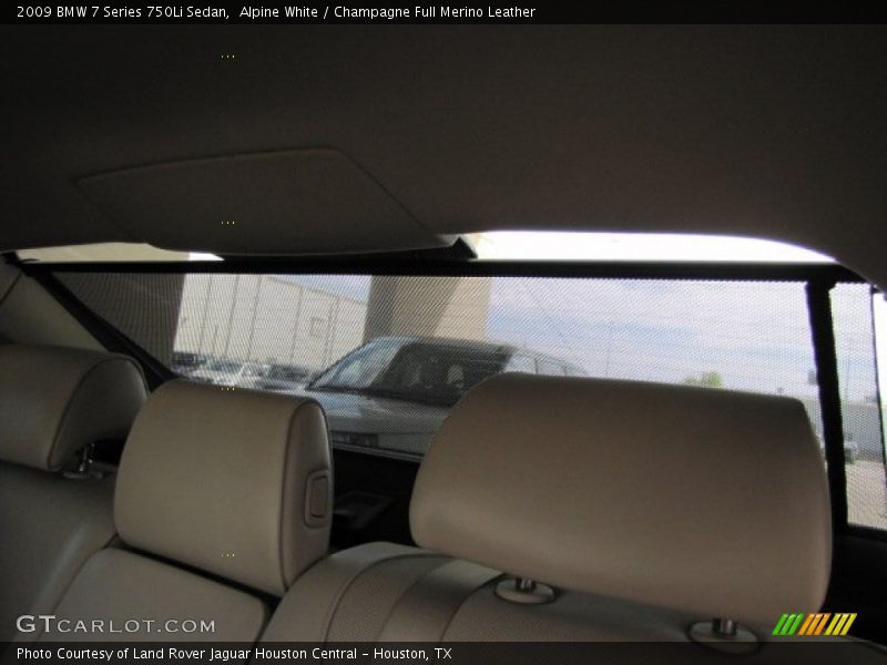 Alpine White / Champagne Full Merino Leather 2009 BMW 7 Series 750Li Sedan