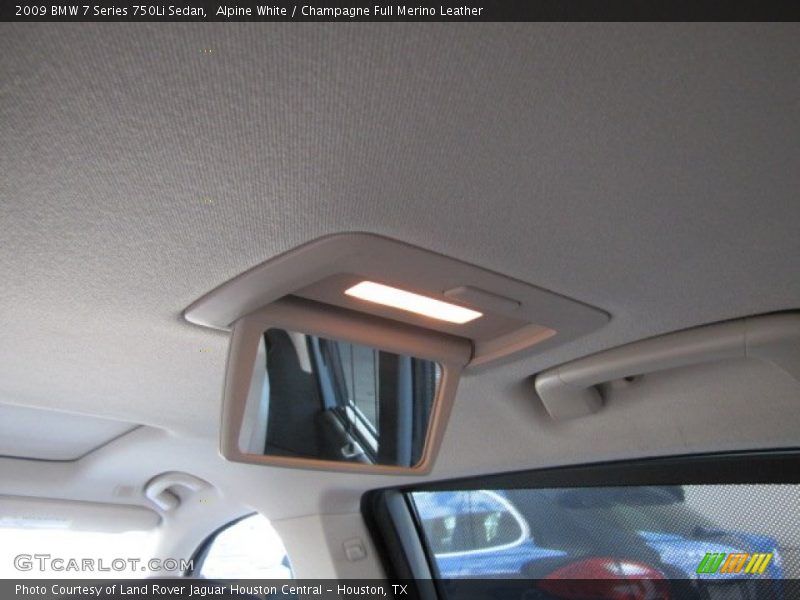 Alpine White / Champagne Full Merino Leather 2009 BMW 7 Series 750Li Sedan