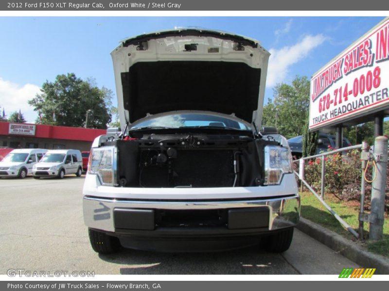 Oxford White / Steel Gray 2012 Ford F150 XLT Regular Cab