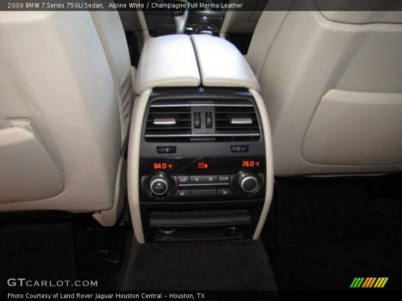 Alpine White / Champagne Full Merino Leather 2009 BMW 7 Series 750Li Sedan