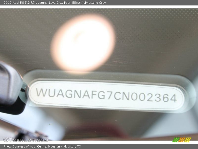 Lava Gray Pearl Effect / Limestone Gray 2012 Audi R8 5.2 FSI quattro