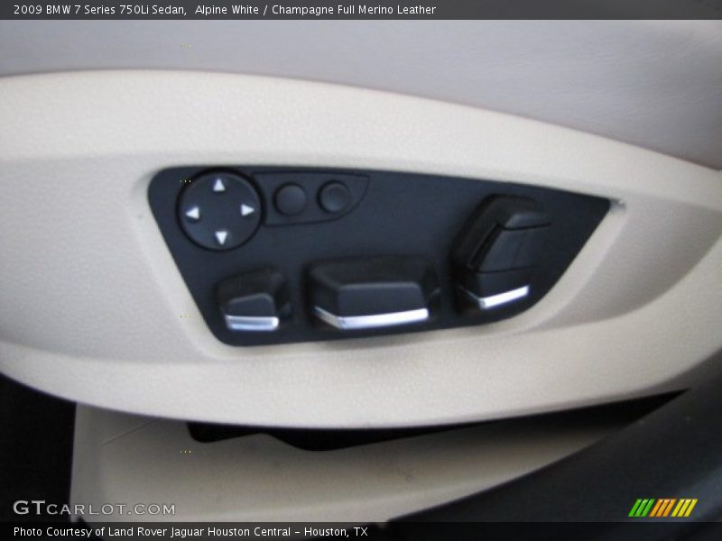 Alpine White / Champagne Full Merino Leather 2009 BMW 7 Series 750Li Sedan