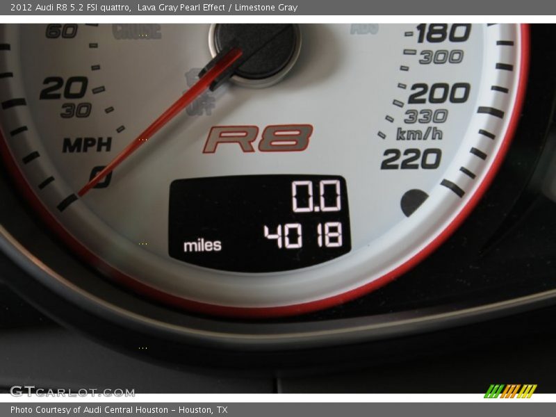Lava Gray Pearl Effect / Limestone Gray 2012 Audi R8 5.2 FSI quattro