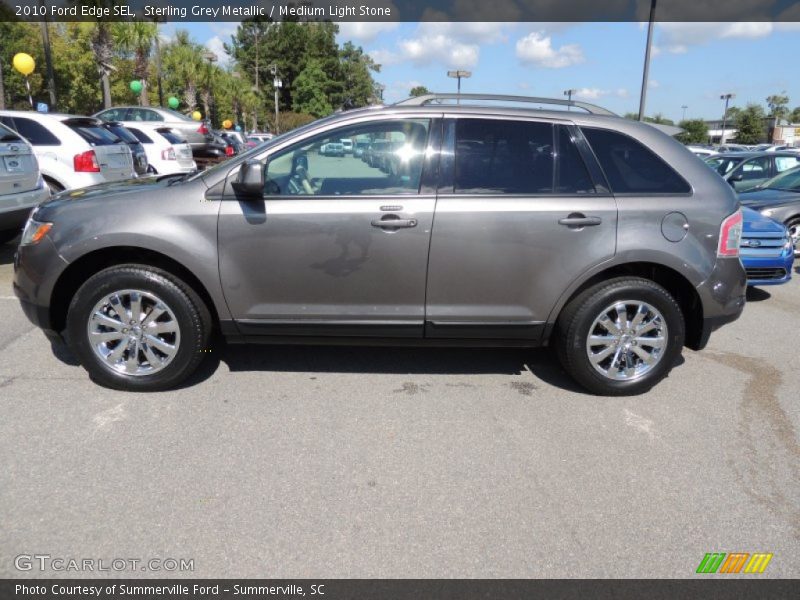 Sterling Grey Metallic / Medium Light Stone 2010 Ford Edge SEL