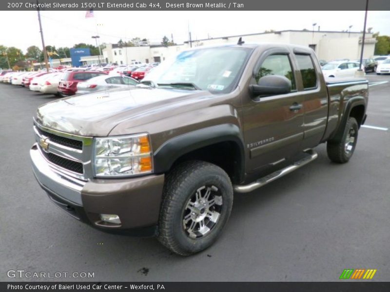 Desert Brown Metallic / Tan 2007 Chevrolet Silverado 1500 LT Extended Cab 4x4