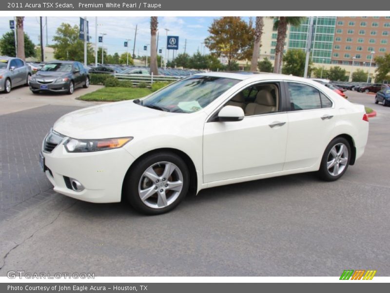 Premium White Pearl / Taupe 2011 Acura TSX Sedan