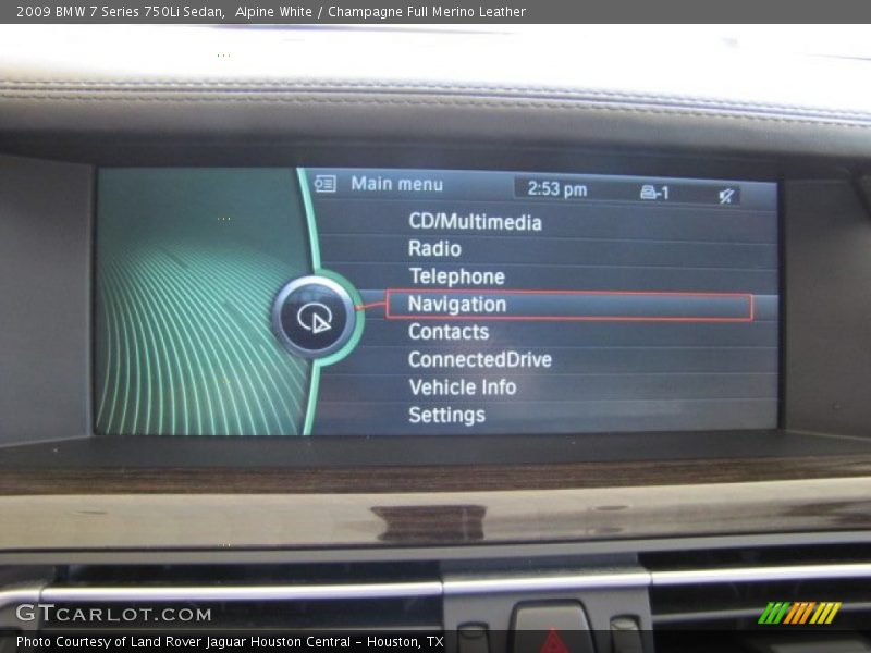 Alpine White / Champagne Full Merino Leather 2009 BMW 7 Series 750Li Sedan