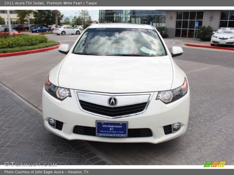 Premium White Pearl / Taupe 2011 Acura TSX Sedan