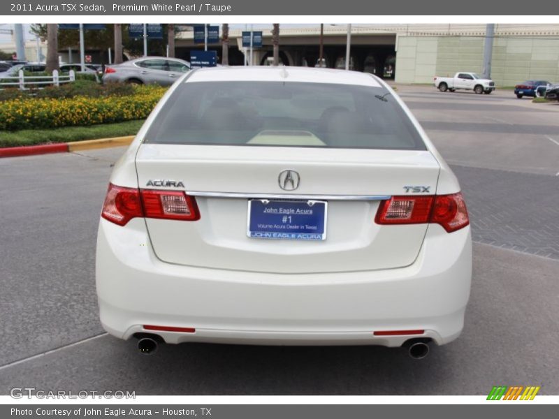 Premium White Pearl / Taupe 2011 Acura TSX Sedan
