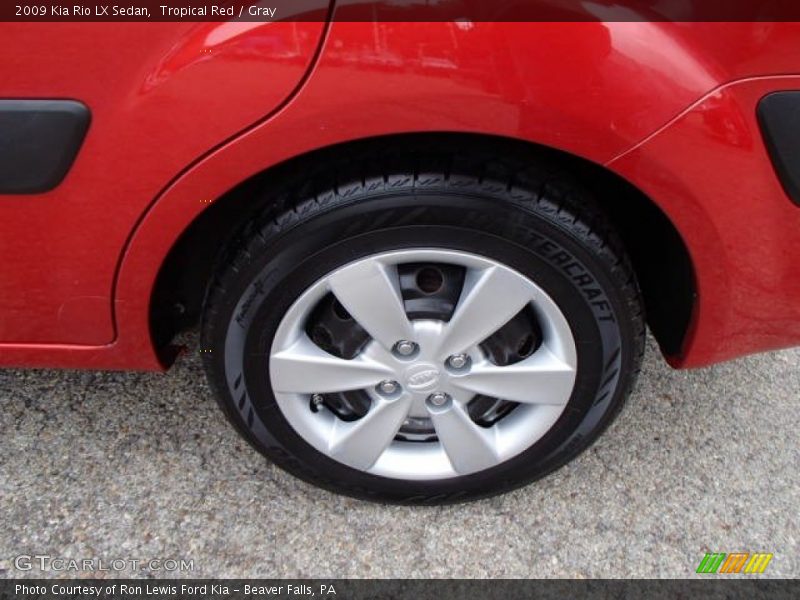 Tropical Red / Gray 2009 Kia Rio LX Sedan