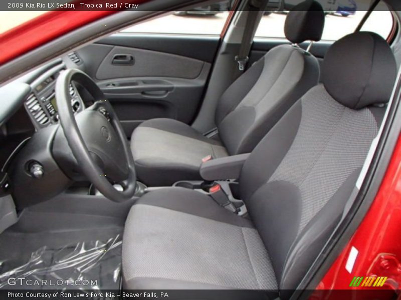 Tropical Red / Gray 2009 Kia Rio LX Sedan