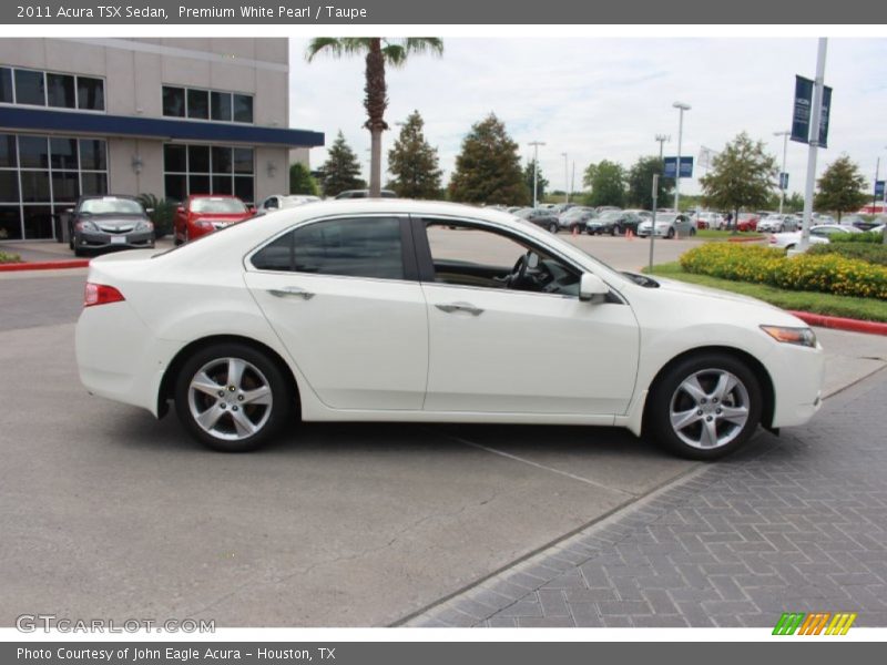 Premium White Pearl / Taupe 2011 Acura TSX Sedan
