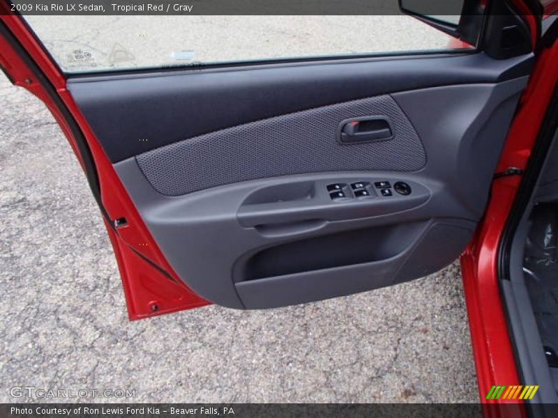 Tropical Red / Gray 2009 Kia Rio LX Sedan