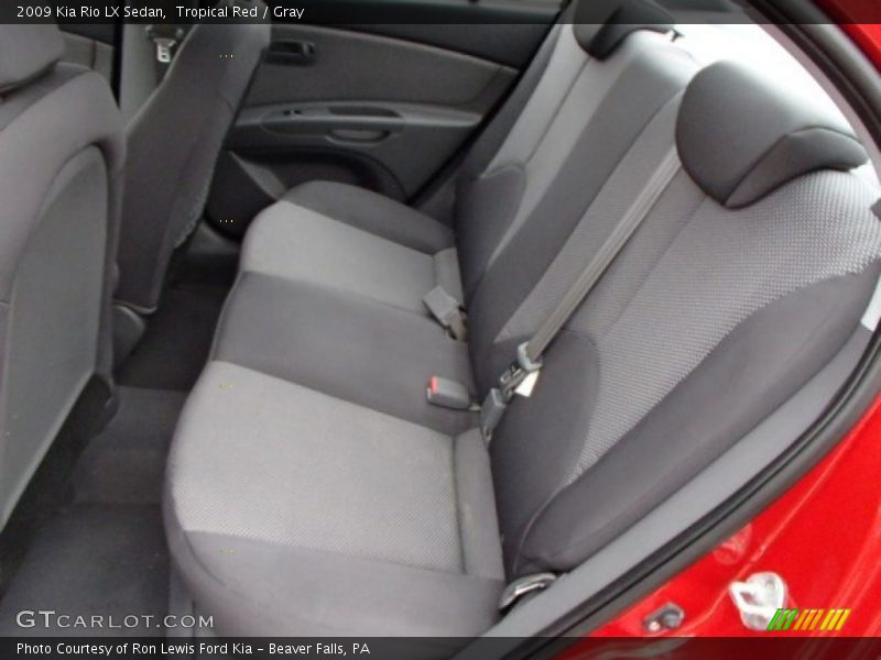 Tropical Red / Gray 2009 Kia Rio LX Sedan