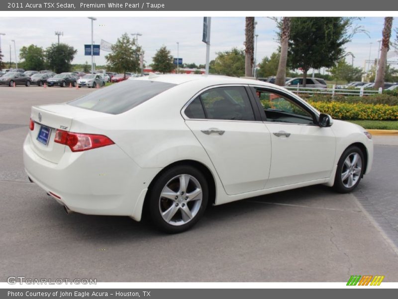 Premium White Pearl / Taupe 2011 Acura TSX Sedan