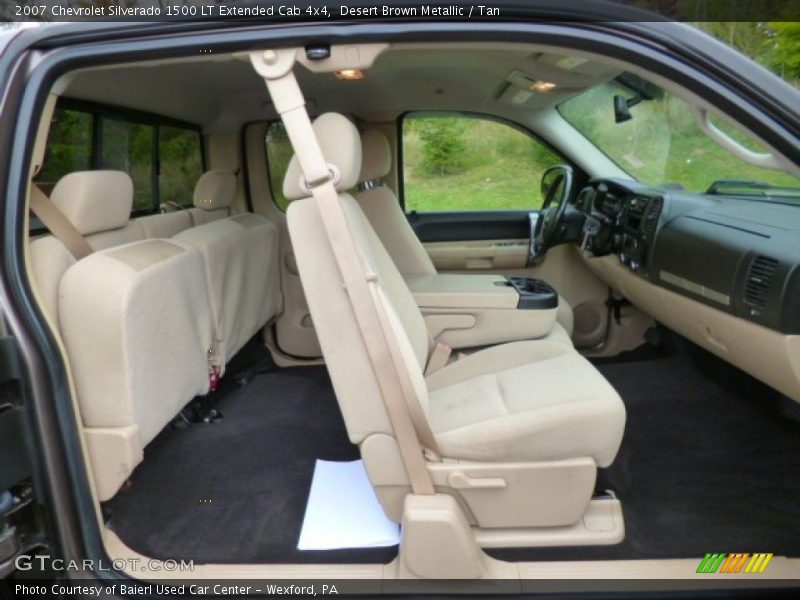 Desert Brown Metallic / Tan 2007 Chevrolet Silverado 1500 LT Extended Cab 4x4