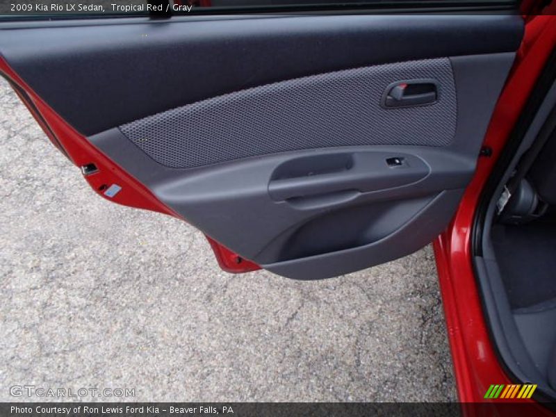 Tropical Red / Gray 2009 Kia Rio LX Sedan