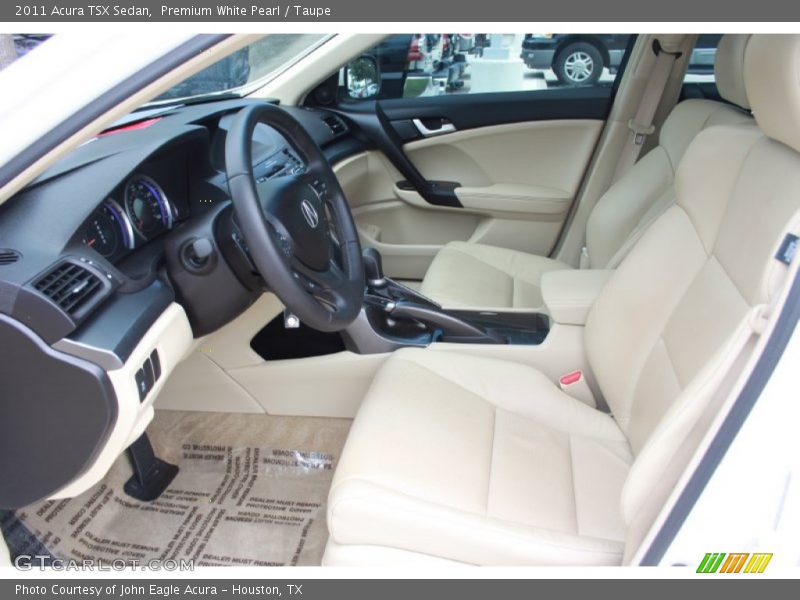 Premium White Pearl / Taupe 2011 Acura TSX Sedan