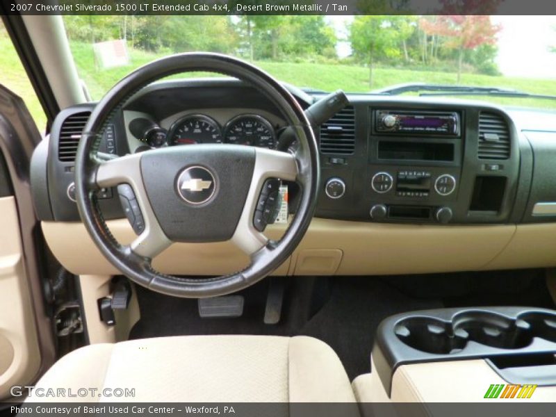 Desert Brown Metallic / Tan 2007 Chevrolet Silverado 1500 LT Extended Cab 4x4