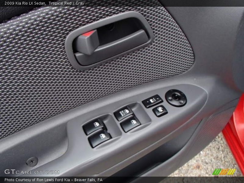 Tropical Red / Gray 2009 Kia Rio LX Sedan