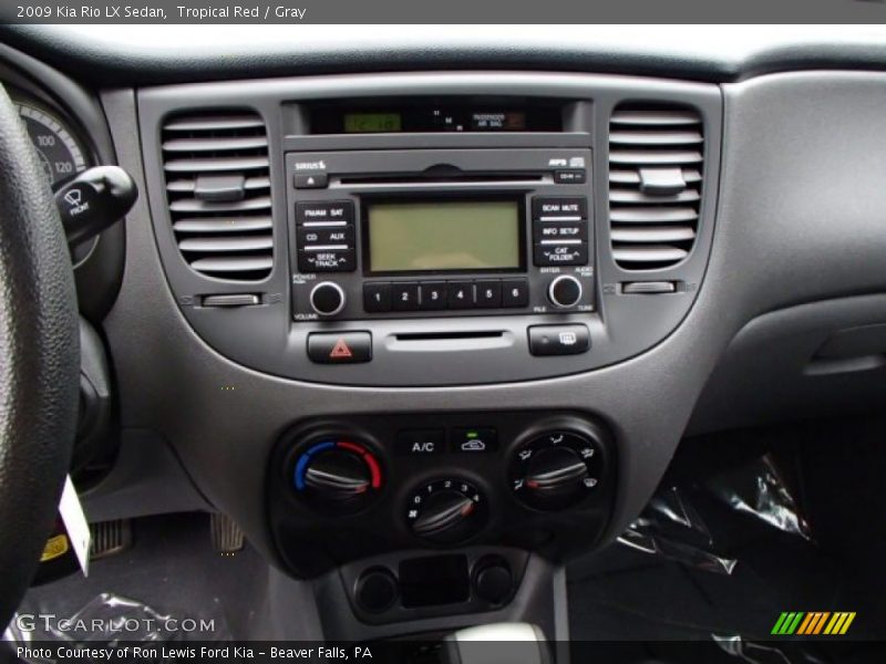 Tropical Red / Gray 2009 Kia Rio LX Sedan