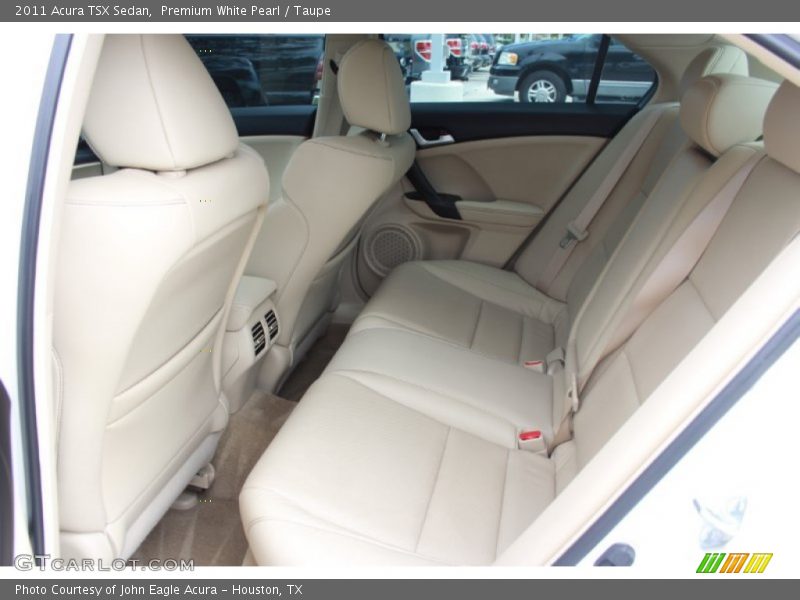 Premium White Pearl / Taupe 2011 Acura TSX Sedan