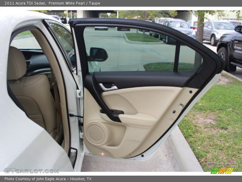 Premium White Pearl / Taupe 2011 Acura TSX Sedan