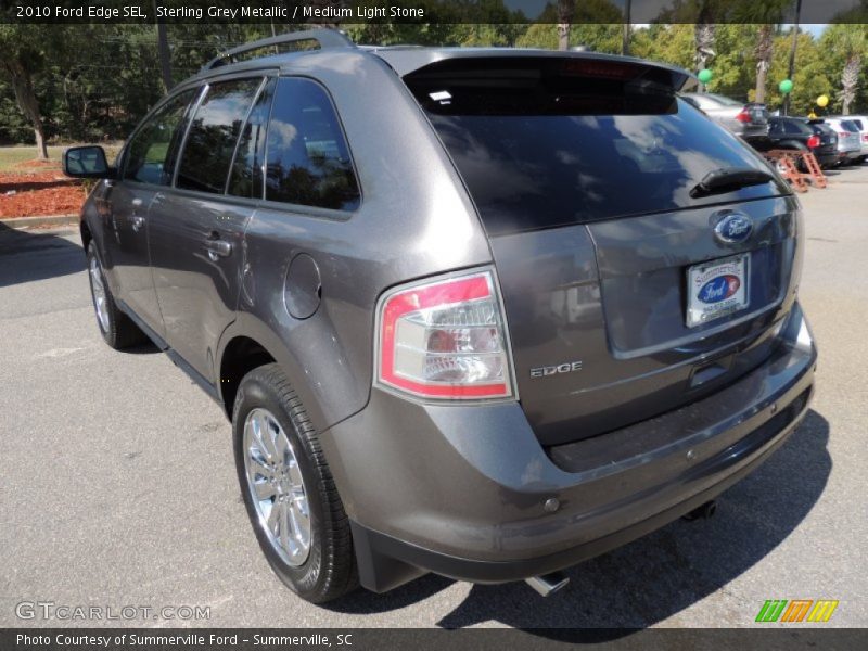 Sterling Grey Metallic / Medium Light Stone 2010 Ford Edge SEL