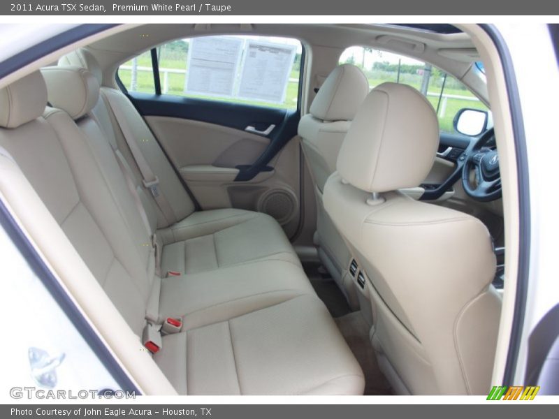 Premium White Pearl / Taupe 2011 Acura TSX Sedan