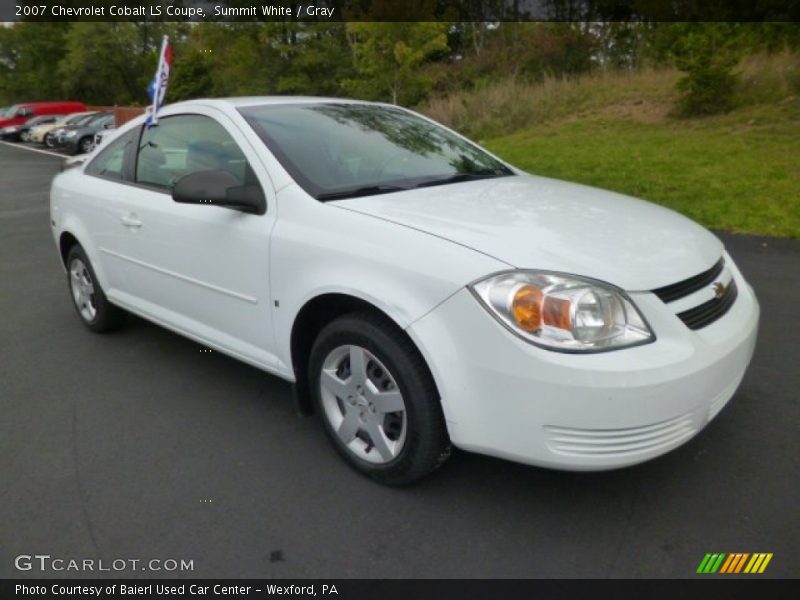 Summit White / Gray 2007 Chevrolet Cobalt LS Coupe