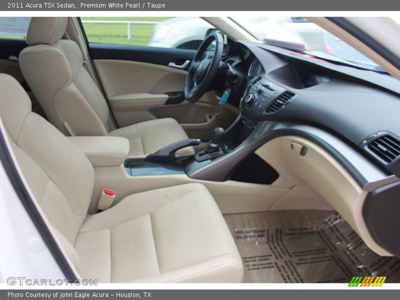 Premium White Pearl / Taupe 2011 Acura TSX Sedan