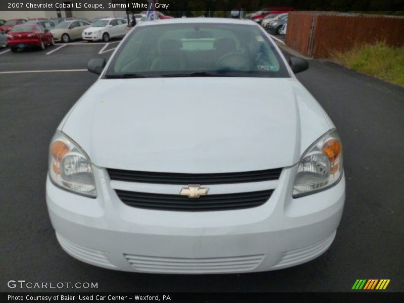 Summit White / Gray 2007 Chevrolet Cobalt LS Coupe