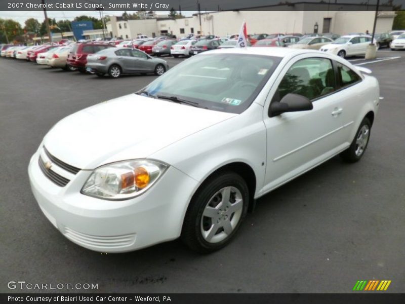 Summit White / Gray 2007 Chevrolet Cobalt LS Coupe
